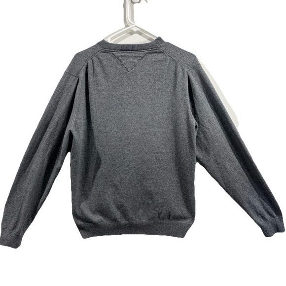 Men’s V-Neck Knit Sweater Winter Workwear Size L Minimalist - Picture 2 of 10